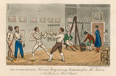 Kunst van zelfverdediging door Isaac, Robert and George Cruikshank